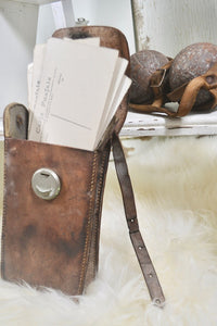 Old French Leather Camera Case