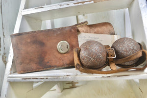 Old French Leather Camera Case