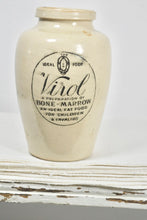 Load image into Gallery viewer, Victorian Medium  Virol Bone Marrow Medicine Stoneware Pot