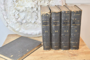 RARE 19th Century Oversized Leather Bound Dictionnaire de la Langue Francaise 1873- E.Littre