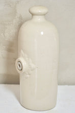 Charger l&#39;image dans la galerie, Antique French Natural Cream Earthenware Hot Water Bottle