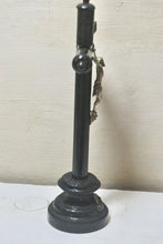 Load image into Gallery viewer, Napoleon III Antique French Ebony Wooden Catholic Standing Crucifix