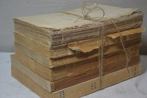 Antique French Tattered Old Book Bundle Paris Edition