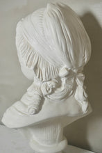 Charger l&#39;image dans la galerie, French Antique Large Heavy Young Girl Plaster Bust