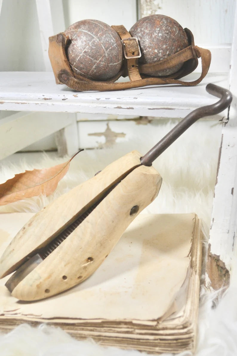 Antique French Wooden Cobbler Shoe Stretcher