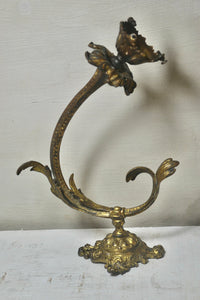 Stunning Antique French Art Nouveau Large Brass Single Light Sconce