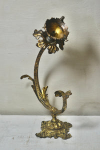 Stunning Antique French Art Nouveau Large Brass Single Light Sconce