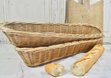 Load image into Gallery viewer, Vintage French Wicker Baguette Basket 65cm