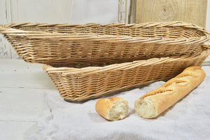 Vintage French Wicker Baguette Basket 65cm