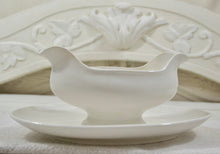 Load image into Gallery viewer, Antique French White Ironstone Sauce Server