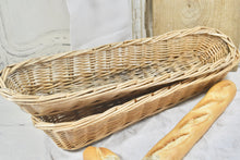 Load image into Gallery viewer, Vintage French Wicker Baguette Basket 65cm