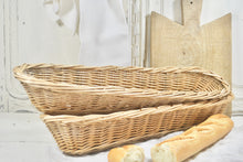 Load image into Gallery viewer, Vintage French Wicker Baguette Basket 65cm