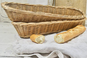 Vintage French Wicker Baguette Basket 65cm