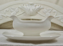 Load image into Gallery viewer, Antique French White Ironstone Sauce Server